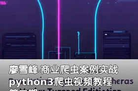 廖雪峰 商业爬虫案例实战 python3爬虫视频教程 第二期