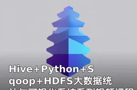 Hive+Python+Sqoop+HDFS大数据统计与可视化系统系列视频课程