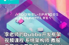 李老师的Dubbo开发框架视频课程 系统架构师 微服务开发必看教程（价值1K）