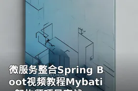 微服务整合Spring Boot视频教程Mybatis架构师项目实战