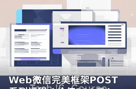 Web微信完美框架POST系列课程（）