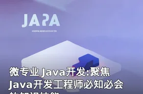 微专业 Java开发:聚焦Java开发工程师必知必会的知识技能