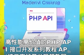 高性能高价值的PHP API 接口开发系列教程 API接口实战开发视频教程