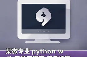 某微专业 python web开发工程师 麻瓜编程