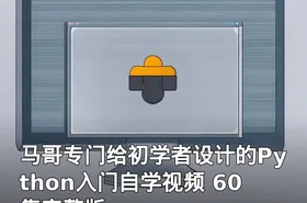 马哥专门给初学者设计的Python入门自学视频 60集完整版
