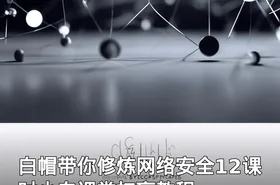 白帽带你修炼网络安全12课时小白课堂扫盲教程