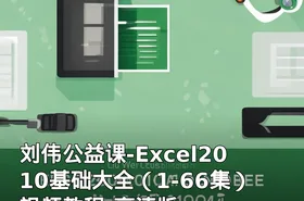 刘伟公益课-Excel2010基础大全（1-66集）视频教程-高清版