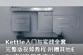 Kettle入门与实战全套完整版视频教程 附赠其他ETL培训教程及资料
