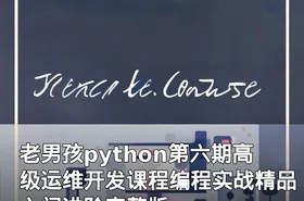 老男孩python第六期高级运维开发课程编程实战精品入门进阶完整版