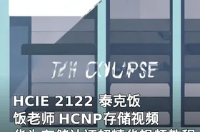 HCIE 2122 泰克饭饭老师 HCNP存储视频 华为存储认证超精华视频教程