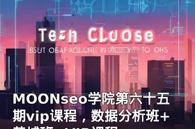 MOONseo学院第六十五期vip课程，数据分析班+黄埔班+VIP课程