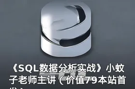 《SQL数据分析实战》小蚊子老师主讲（价值79本站首发）
