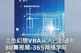 兰色幻想VBA从入门到进阶80集视频-365网络学院提供