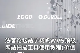 法客论坛站长杨帆WVS顶级网站扫描工具使用教程()