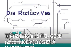 雨荷数据恢复教程1-63集(高清无KEY)365资源论坛提供下载
