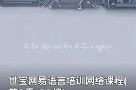 世宝网易语言培训网络课程(第2季_23课)