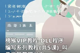 棉猴VIP教程-DLL程序编写系列教程(共5课)_叫兽学院整理发布