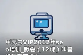 甲壳虫VIP2012年seo培训_默爱（12课）叫兽学院整理发布