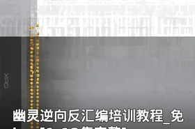 幽灵逆向反汇编培训教程_免key[1-12集完整]