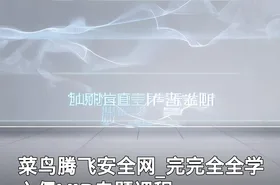 菜鸟腾飞安全网_完完全全学入侵VIP专题课程