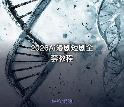 2026Ai漫剧短剧全套教程