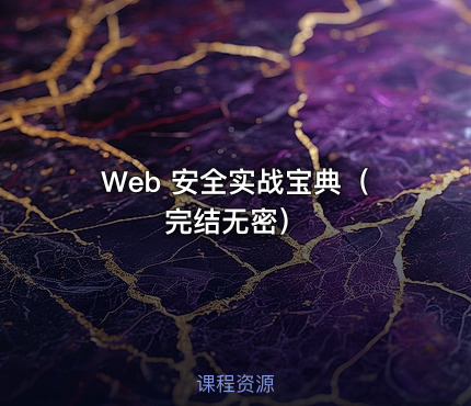 Web 安全实战宝典（完结无密）
