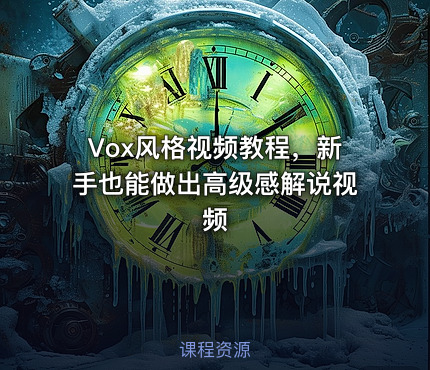🎬 Vox风格视频教程，新手也能做出高级感解说视频