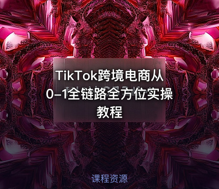 TikTok跨境电商从0-1全链路全方位实操教程