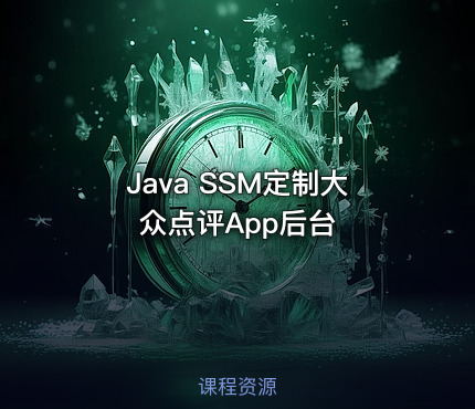 Java SSM定制大众点评App后台