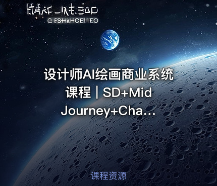 设计师AI绘画商业系统课程 | SD+MidJourney+ChatGPT全工具实战教程