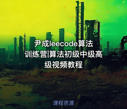 尹成leecode算法训练营|算法初级中级高级视频教程