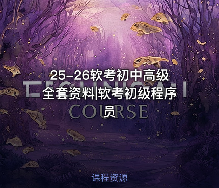 25-26软考初中高级全套资料|软考初级程序员