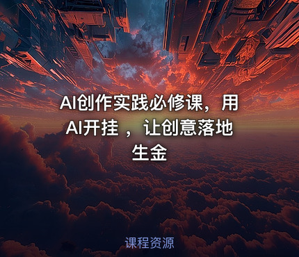 AI创作实践必修课，用AI开挂 ，让创意落地生金