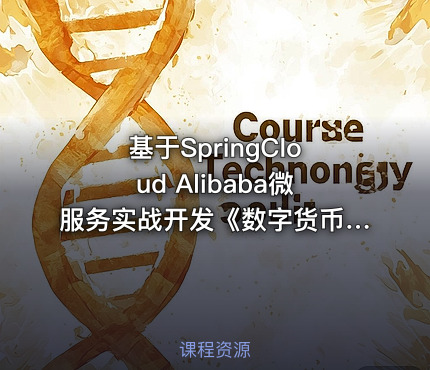 基于SpringCloud Alibaba微服务实战开发《数字货币交易平台》资料完整