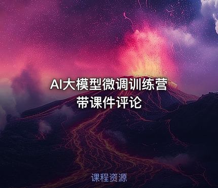 AI大模型微调训练营 带课件评论