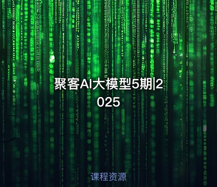 聚客AI大模型5期|2025