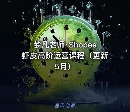 梦凡老师·Shopee虾皮高阶运营课程（更新5月）