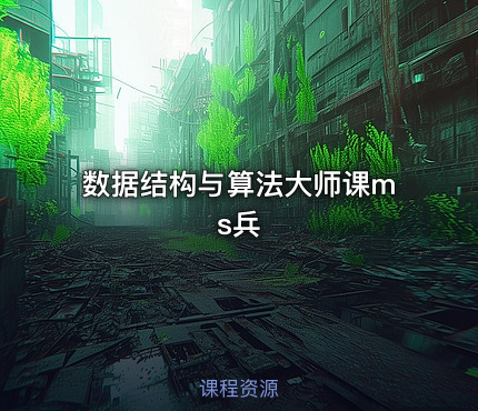 数据结构与算法大师课ms兵