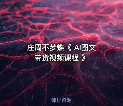 庄周不梦蝶《 AI图文带货视频课程 》