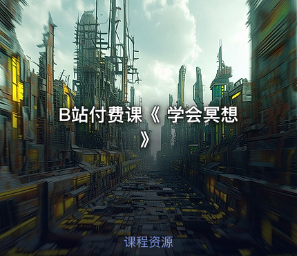 B站付费课《 学会冥想》
