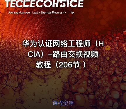 华为认证网络工程师（HCIA）-路由交换视频教程（206节 ）