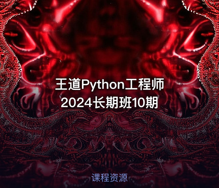 王道Python工程师2024长期班10期