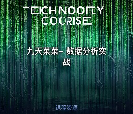 九天菜菜- 数据分析实战