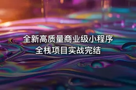 全新高质量商业级小程序全栈项目实战完结