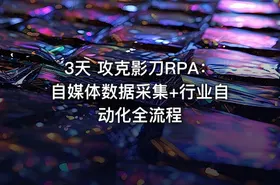 3天 攻克影刀RPA：自媒体数据采集+行业自动化全流程