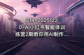214-20251220-AI小红书智能体训练营2期教你用AI制作智能体及创作小红书虚拟产品打造个人月入3W副业 - getfromcode