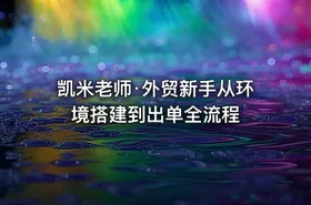 凯米老师·外贸新手从环境搭建到出单全流程 - getfromcode