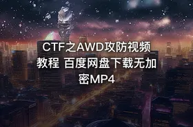CTF之AWD攻防视频教程 百度网盘下载无加密MP4