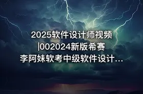 2025软件设计师视频|002024新版希赛李阿妹软考中级软件设计师VIP视频课程