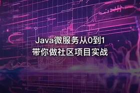 Java微服务从0到1带你做社区项目实战 - getfromcode